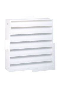 Paneir Airdesigns - Grille de ventilation carrée - lames fixes - filet anti  -insectes