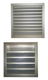 Grilles  grandes lames fixes inclines